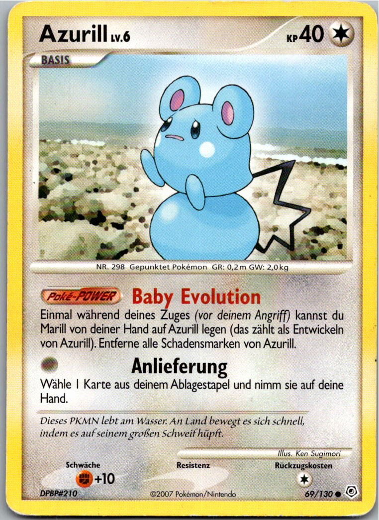 Azurill 69/130 Diamant & Perl – Vorderseite
