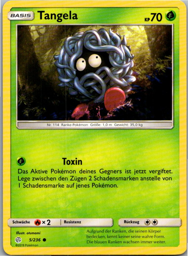 Tangela 5/236 Welten im Wandel – Vorderseite