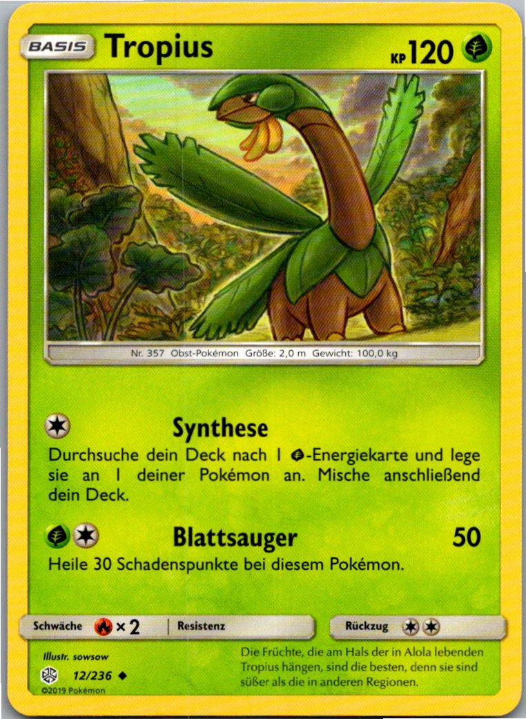 Tropius 12/236 Welten im Wandel – Vorderseite