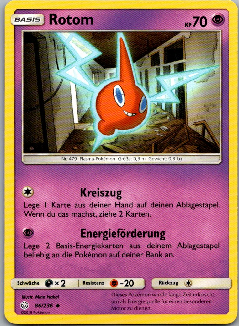 Rotom 86/236 Welten im Wandel – Vorderseite