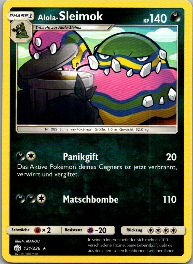 Alola-Sleimok 131/236 Welten im Wandel – Vorderseite
