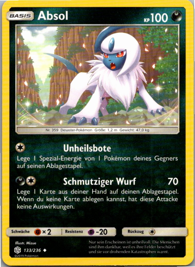 Absol 133/236 Welten im Wandel – Vorderseite