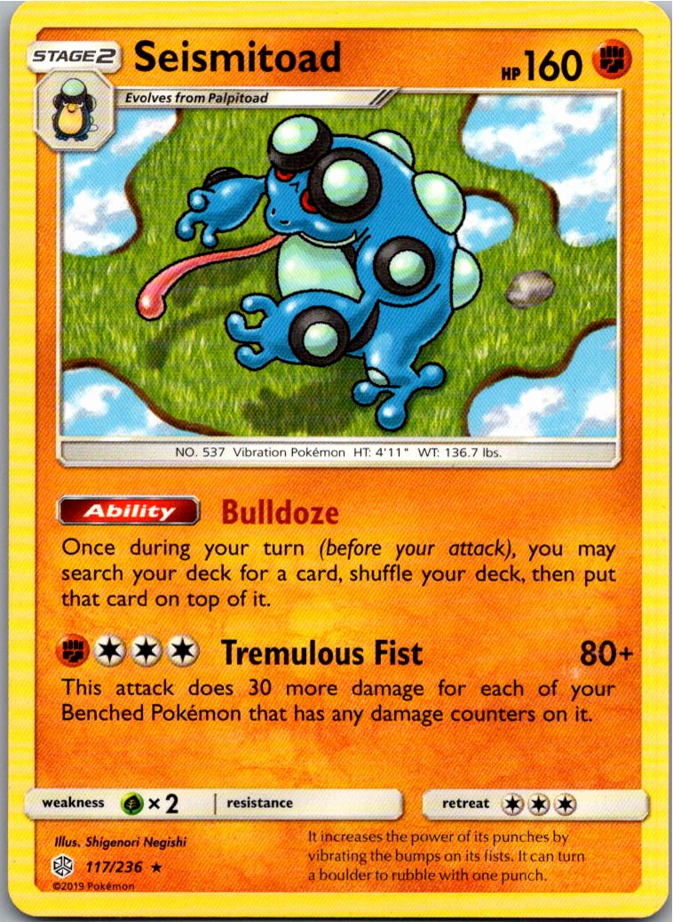 Seismitoad Branawarz 117/236 Welten im Wandel – Vorderseite