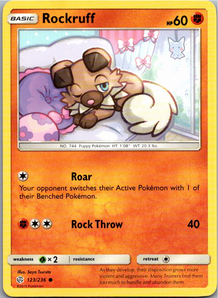 Rockruff Wuffels 123/236 Welten im Wandel – Vorderseite