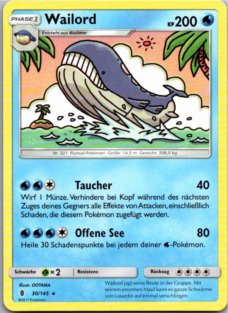Wailord 30/145 Stunde der Wächter – Vorderseite