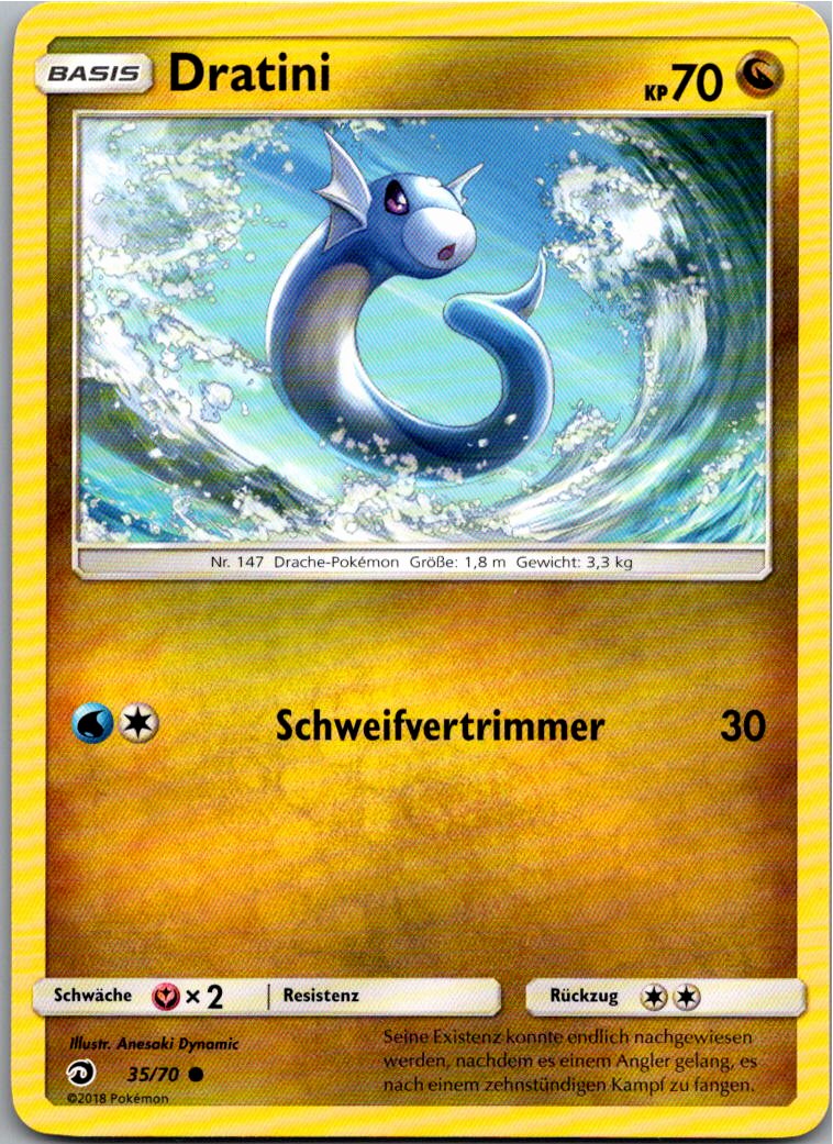 Dratini 35/70 Majestät Der Drachen – Vorderseite