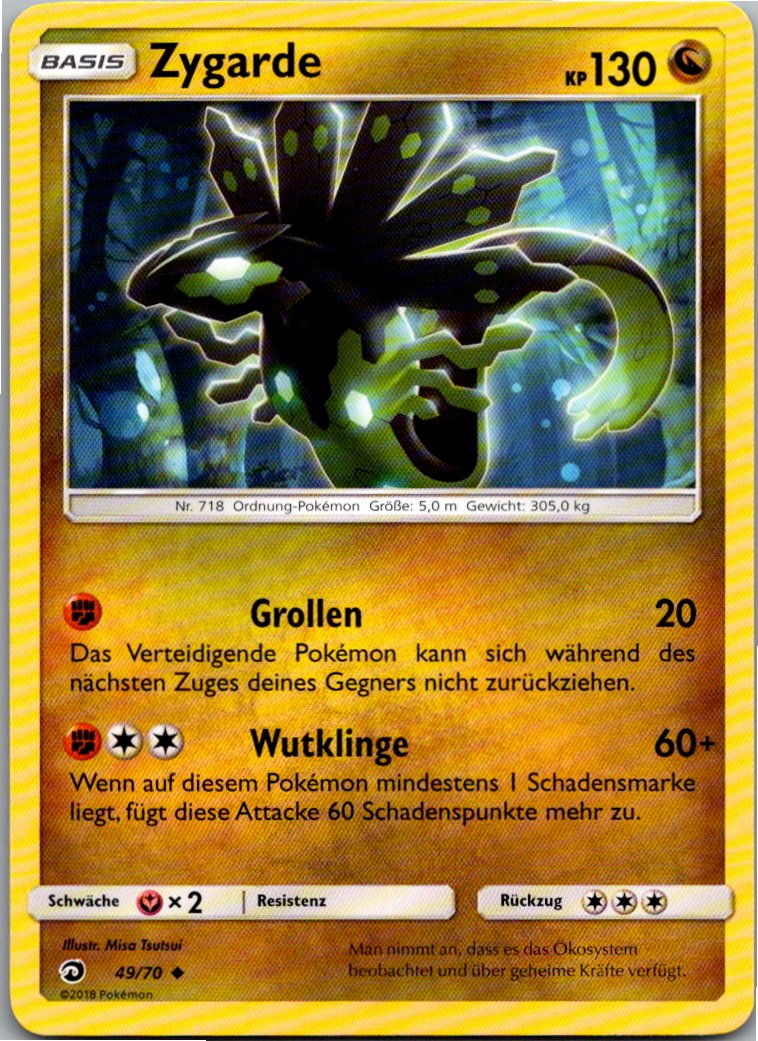 Zygarde 49/70 Majestät Der Drachen – Vorderseite