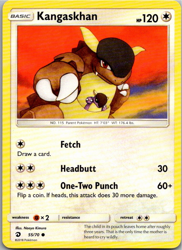 Kangaskhan Kangama 55/70 Majestät Der Drachen – Vorderseite