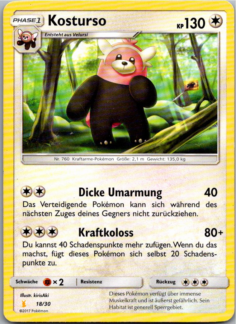 Kosturso 18/30 SM trainer Kit (Alolan Raichu) – Vorderseite