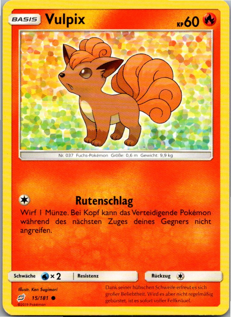 Vulpix 15/181 Teams Sind Trumpf – Vorderseite
