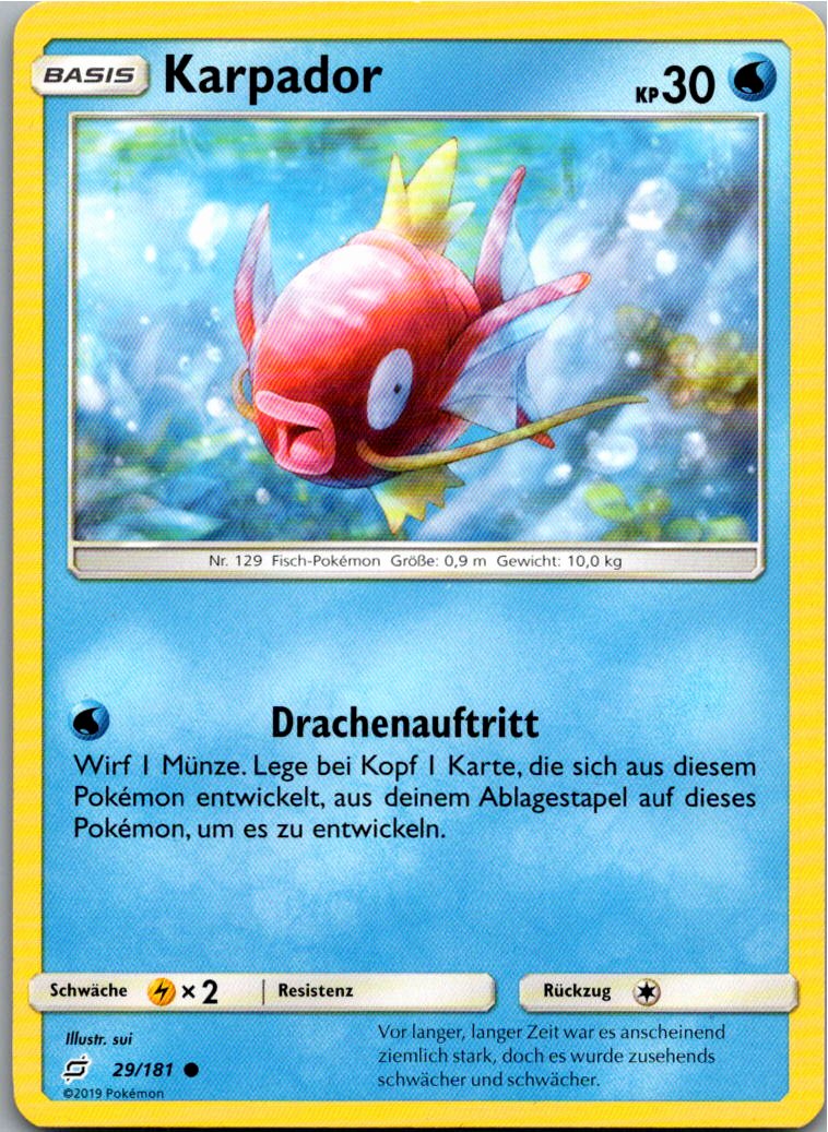 Karpador 29/181 Teams Sind Trumpf – Vorderseite