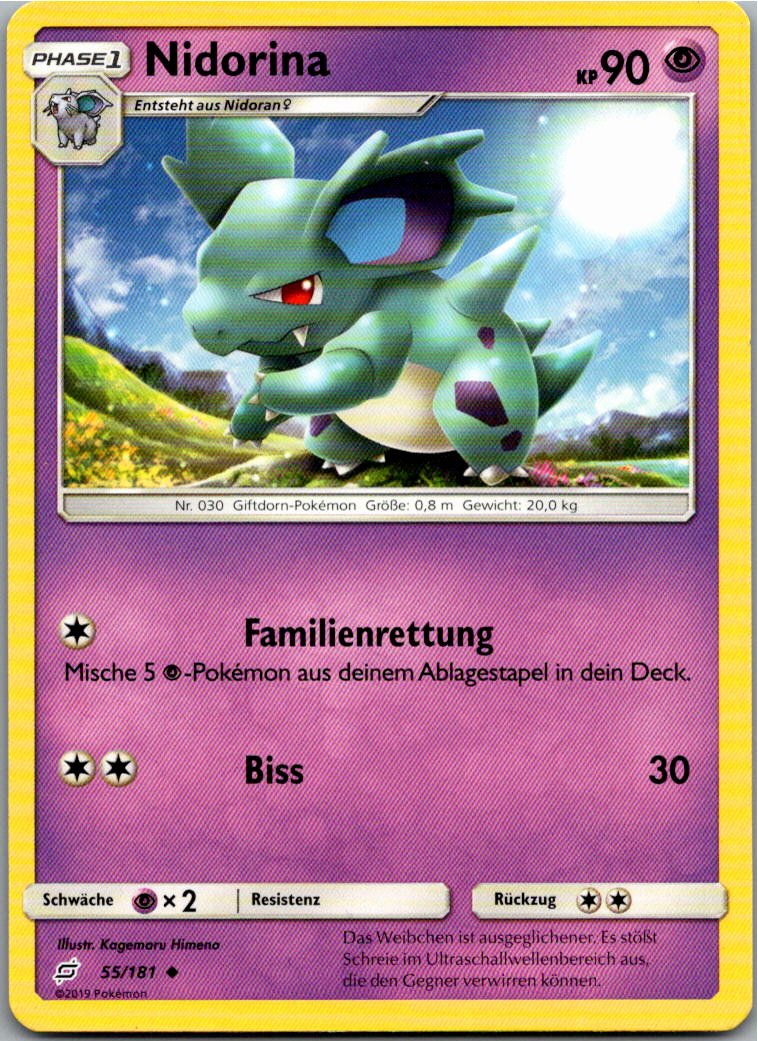 Nidorina 55/181 Teams Sind Trumpf – Vorderseite
