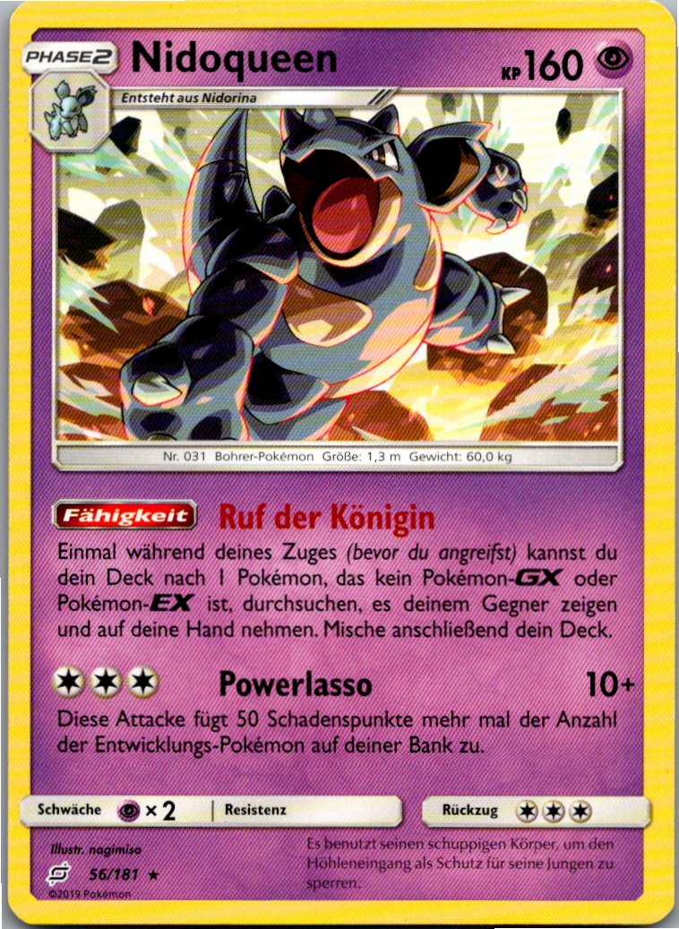 Nidoqueen 56/181 Teams Sind Trumpf – Vorderseite