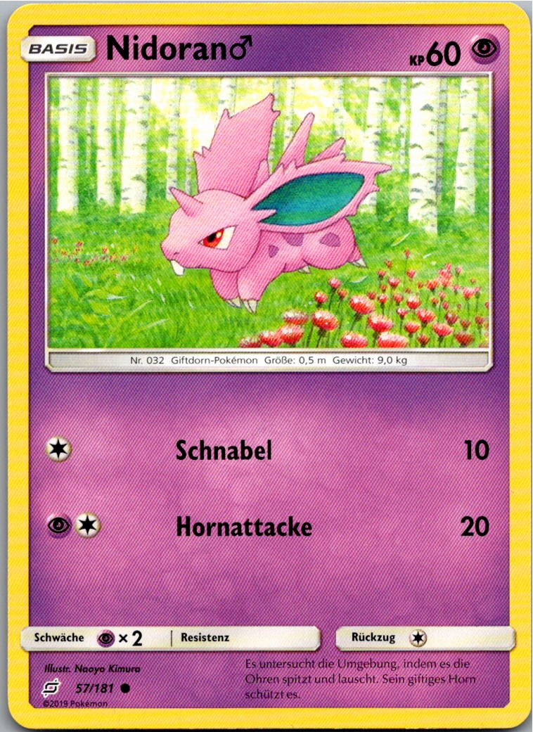 Nidoran 57/181 Teams Sind Trumpf – Vorderseite