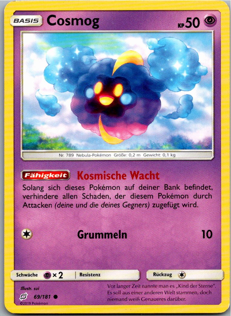 Cosmog 69/181 Teams Sind Trumpf – Vorderseite