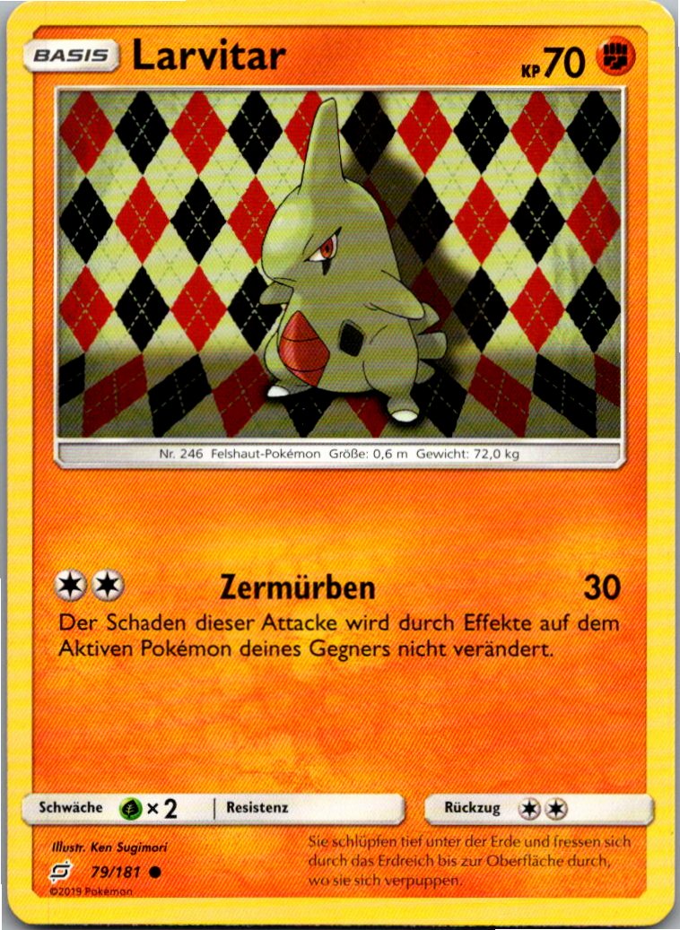 Larvitar 79/181 Teams Sind Trumpf – Vorderseite