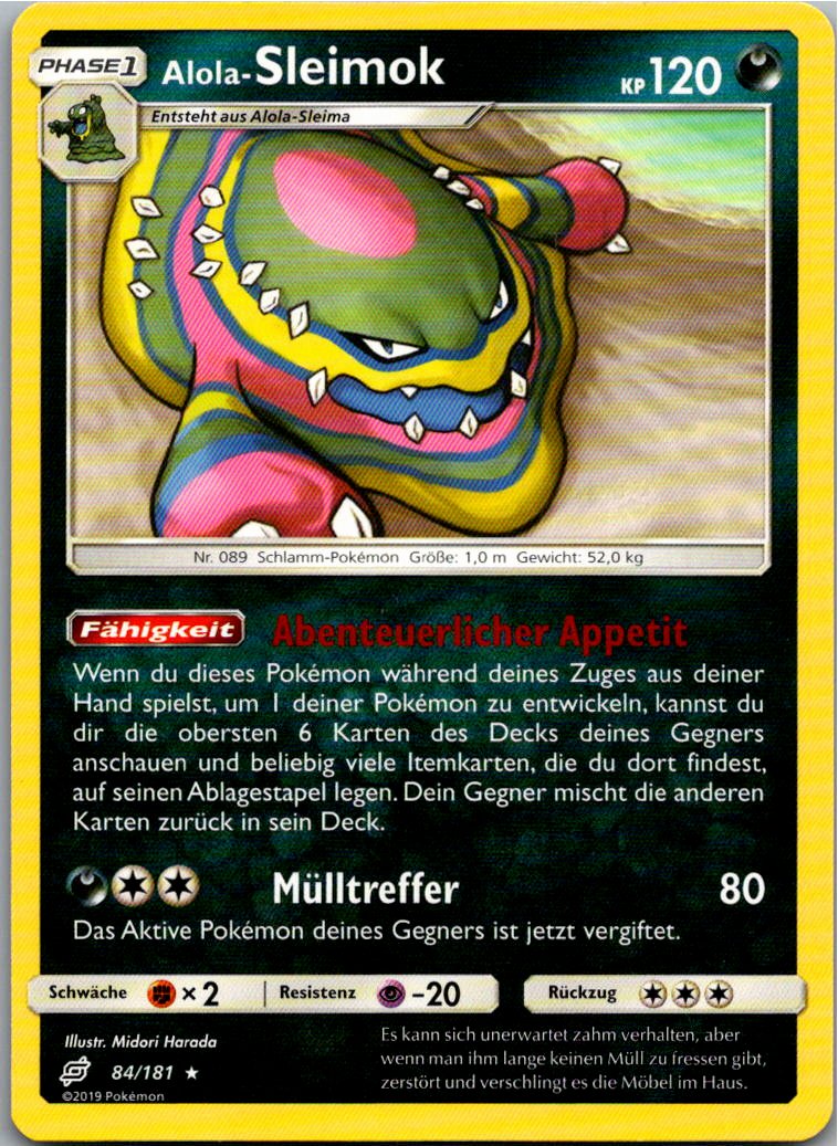Alola-Sleimok 84/181 Teams Sind Trumpf – Vorderseite