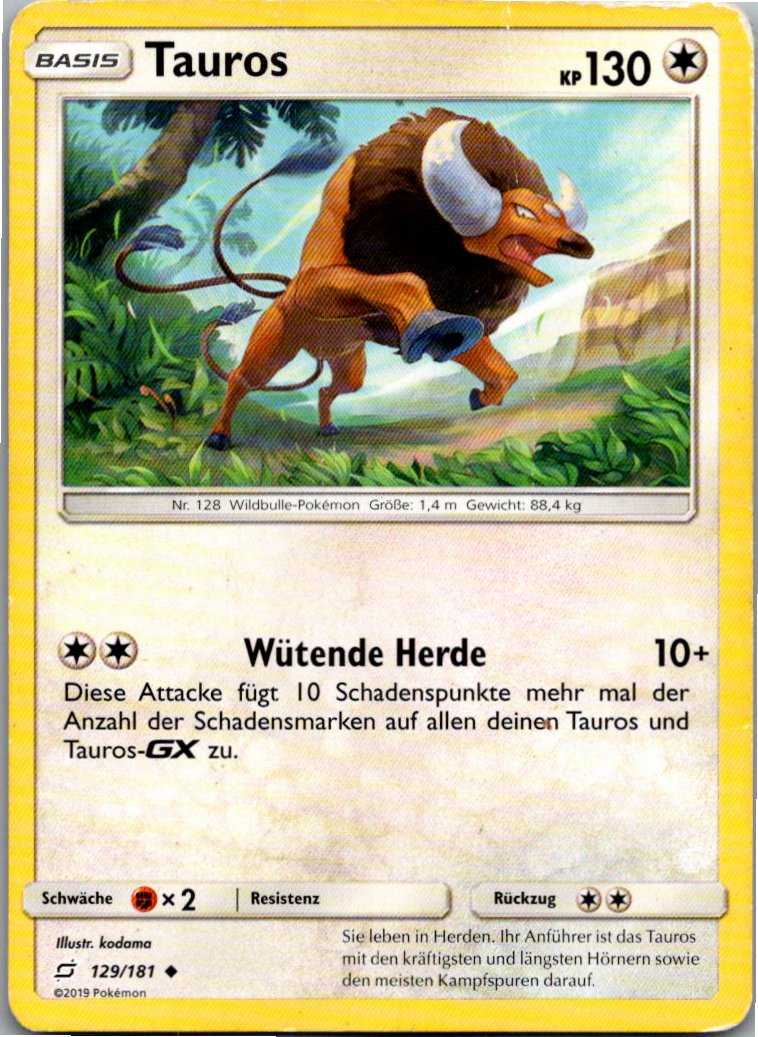 Tauros 129/181 Teams Sind Trumpf – Vorderseite