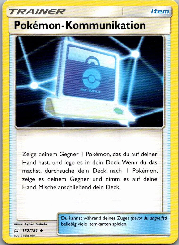 Pokémon-Kommunikation 152/181 Teams Sind Trumpf – Vorderseite