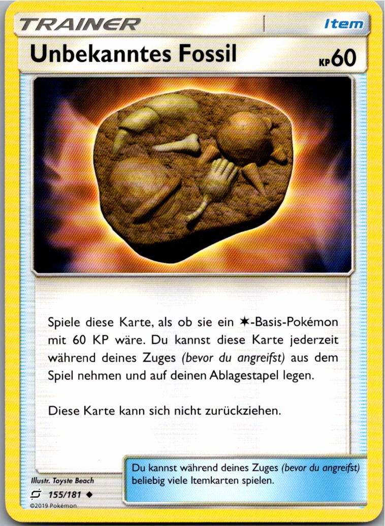 Unbekanntes Fossil 155/181 Teams Sind Trumpf – Vorderseite
