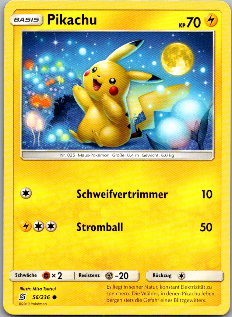Pikachu 56/236 Bund der Gleichgesinnten – Vorderseite