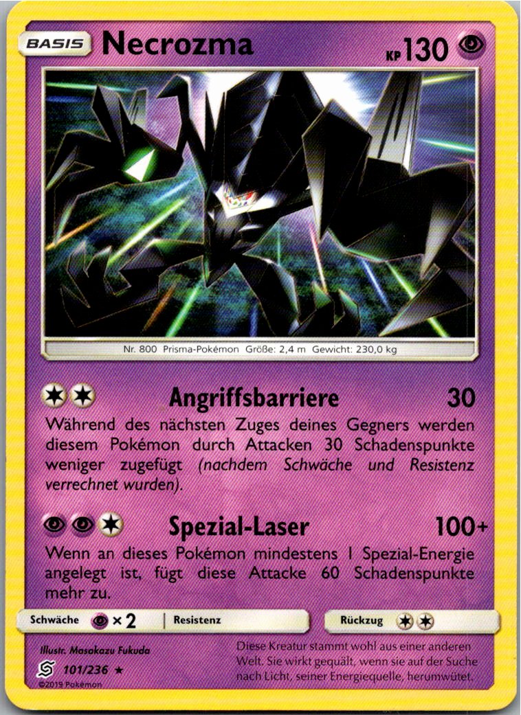 Necrozma 101/236 Bund der Gleichgesinnten – Vorderseite