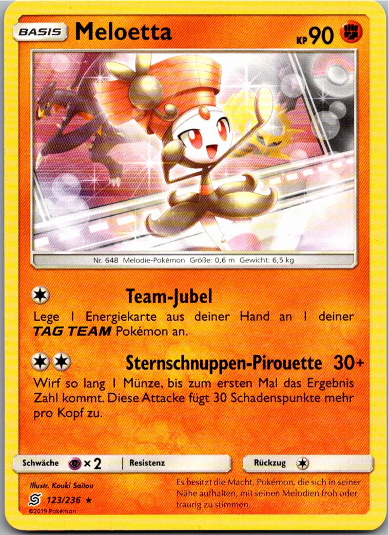 Meloetta 123/236 Bund der Gleichgesinnten – Vorderseite