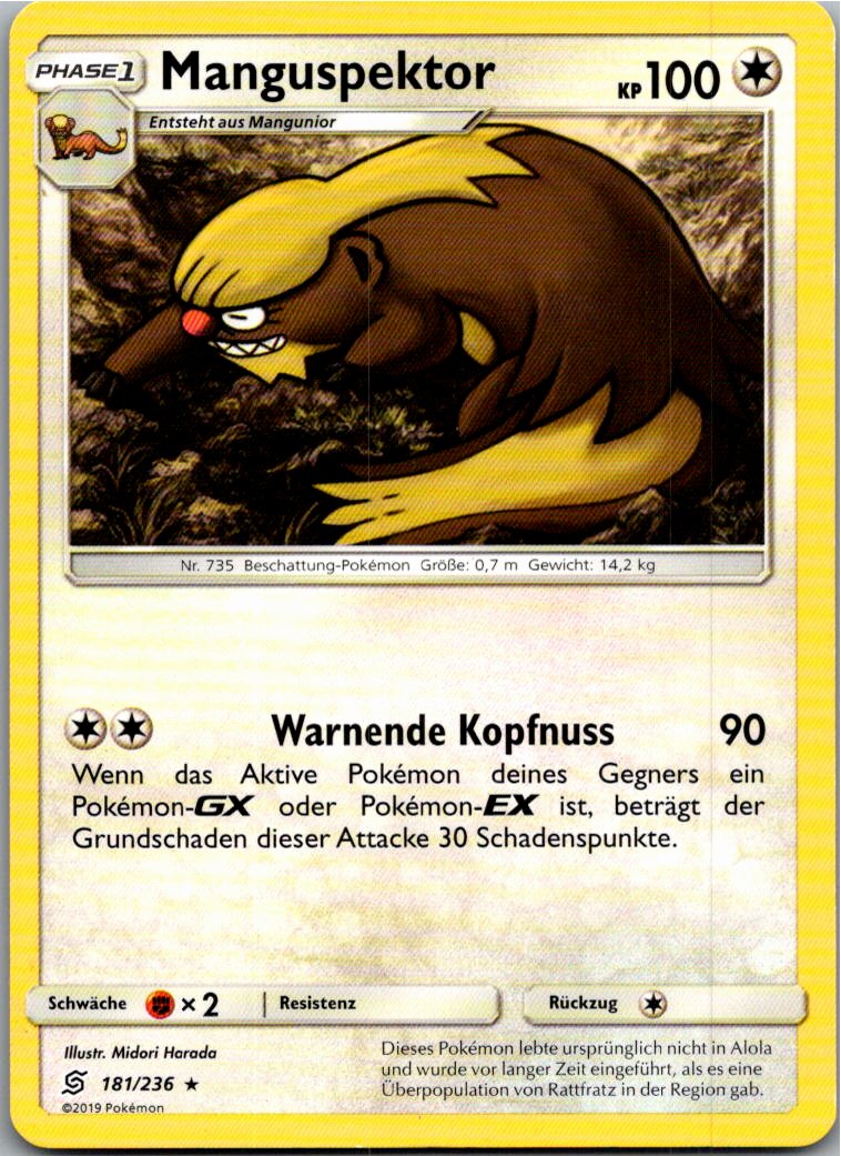 Manguspektor 181/236 Bund der Gleichgesinnten – Vorderseite