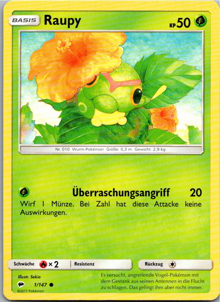 Raupy 1/147 Nacht in Flammen – Vorderseite