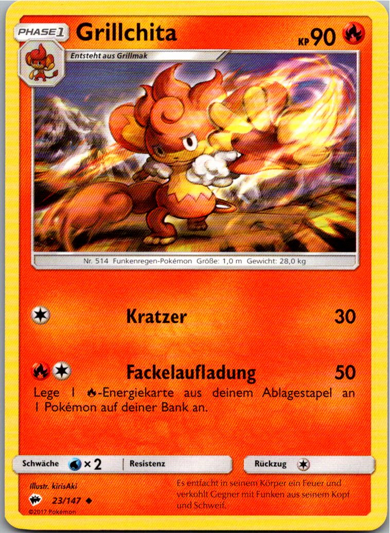 Grillchita 23/147 Nacht in Flammen – Vorderseite