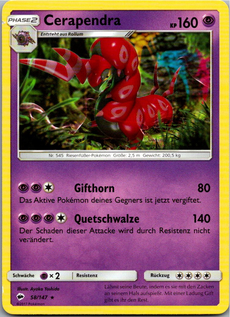 Cerapendra 58/147 Nacht in Flammen – Vorderseite