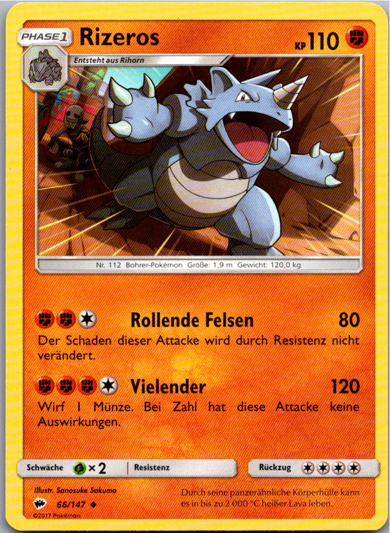 Rizeros 66/147 Nacht in Flammen – Vorderseite