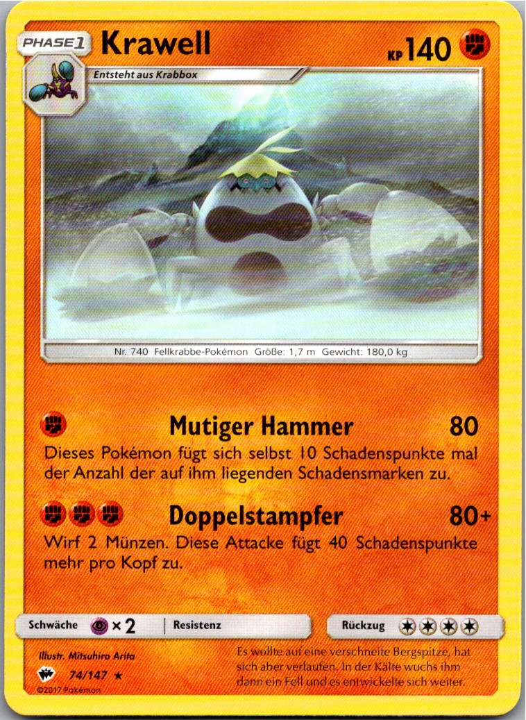 Krawell 74/147 Nacht in Flammen – Vorderseite