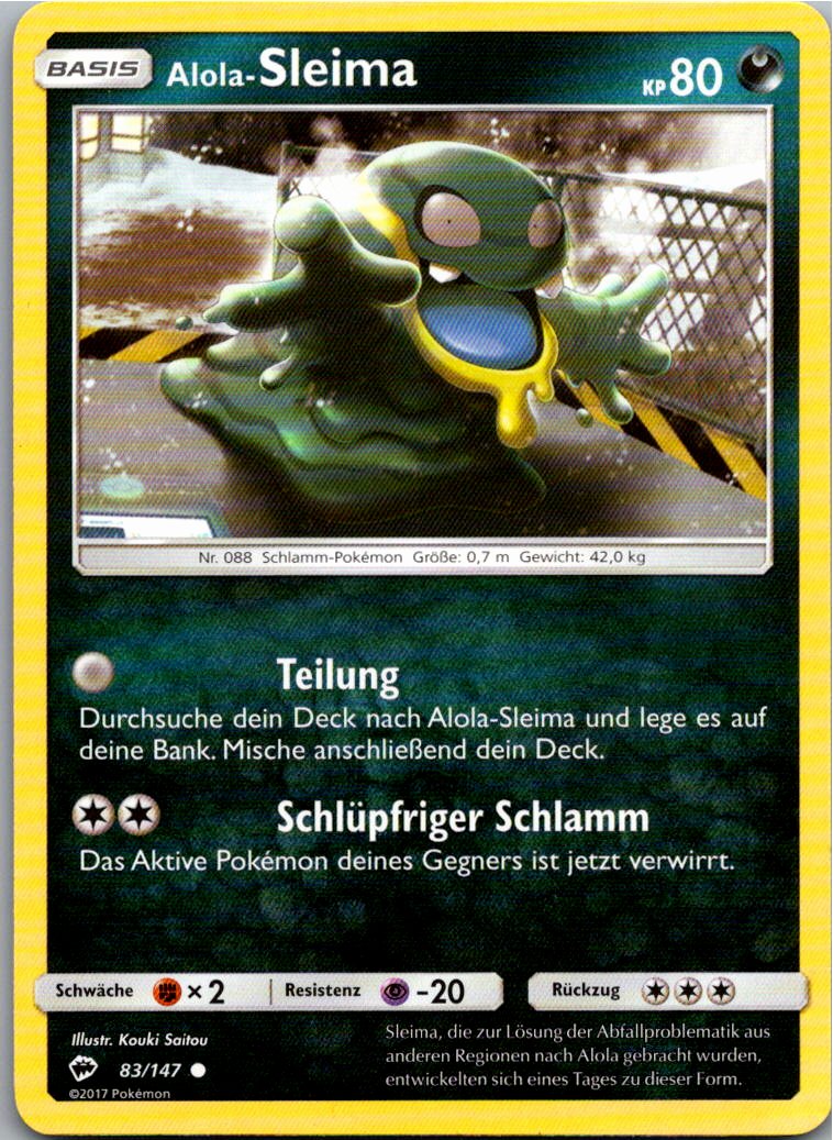 Alola-Sleima 83/147 Nacht in Flammen – Vorderseite