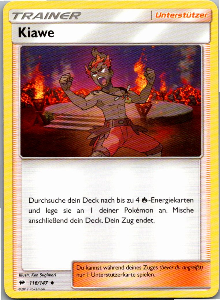 Kiawe 116/147 Nacht in Flammen – Vorderseite