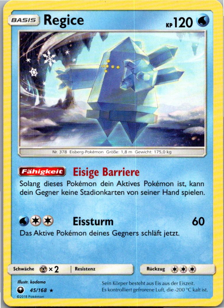 Regice 45/168 Sturm Am Firmament – Vorderseite