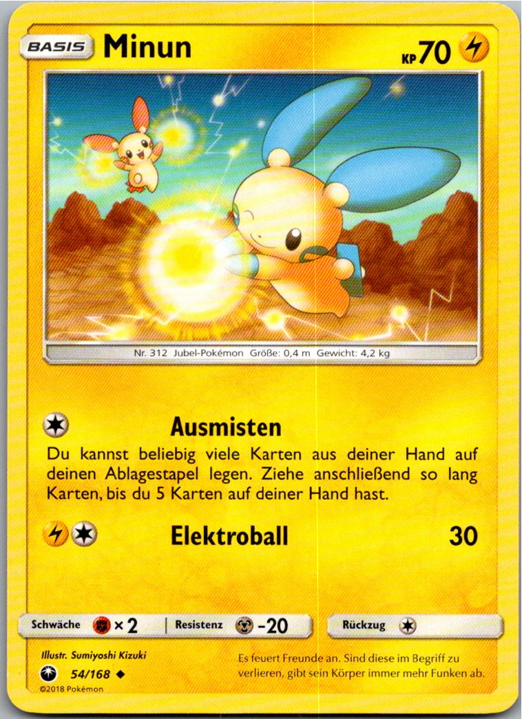 Minun 54/168 Sturm Am Firmament – Vorderseite