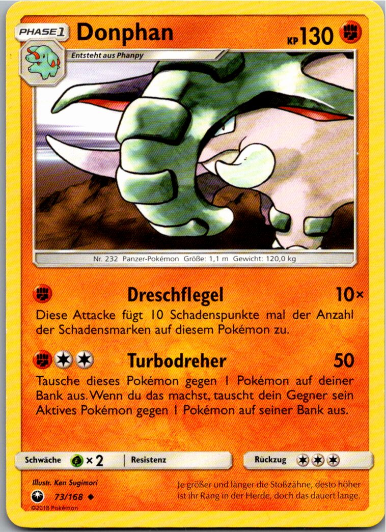 Donphan 73/168 Sturm Am Firmament – Vorderseite