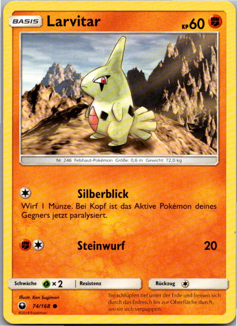 Larvitar 74/168 Sturm Am Firmament – Vorderseite