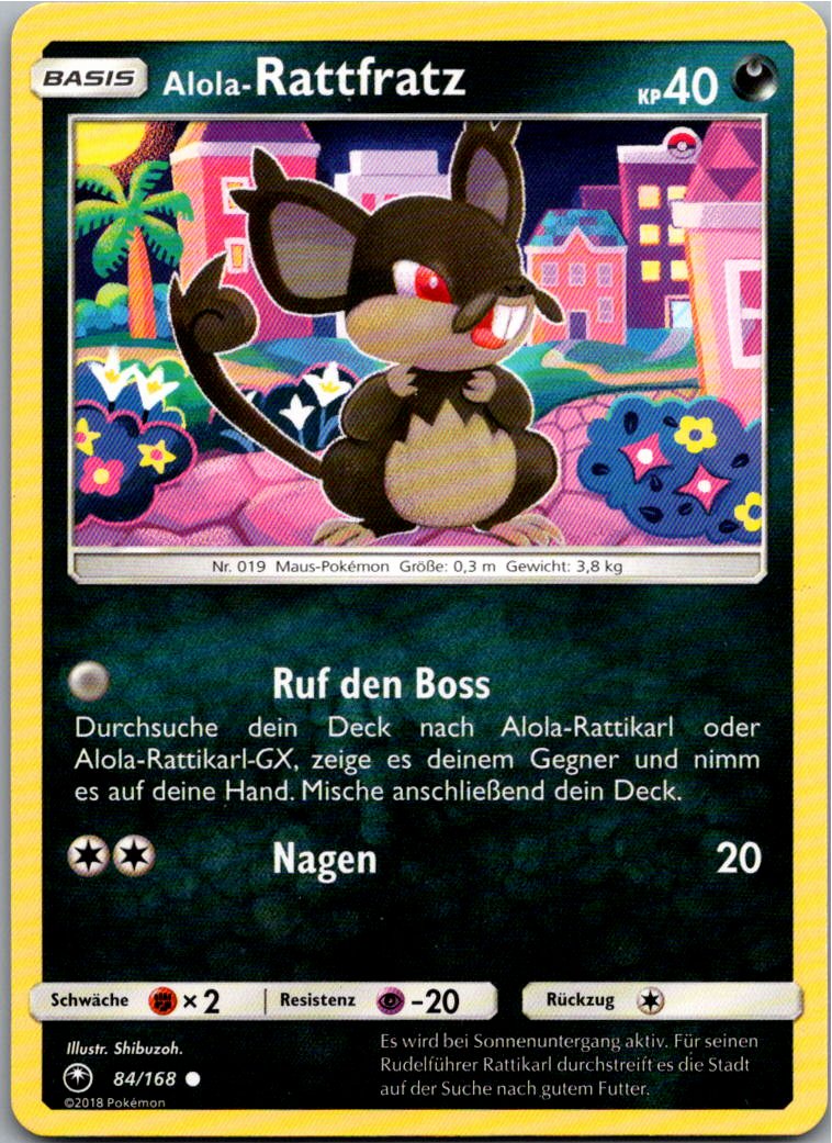 Alola-Rattfratz 84/168 Sturm Am Firmament – Vorderseite