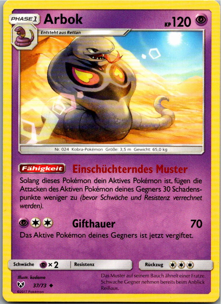 Arbok 37/73 Schimmernde Legenden – Vorderseite