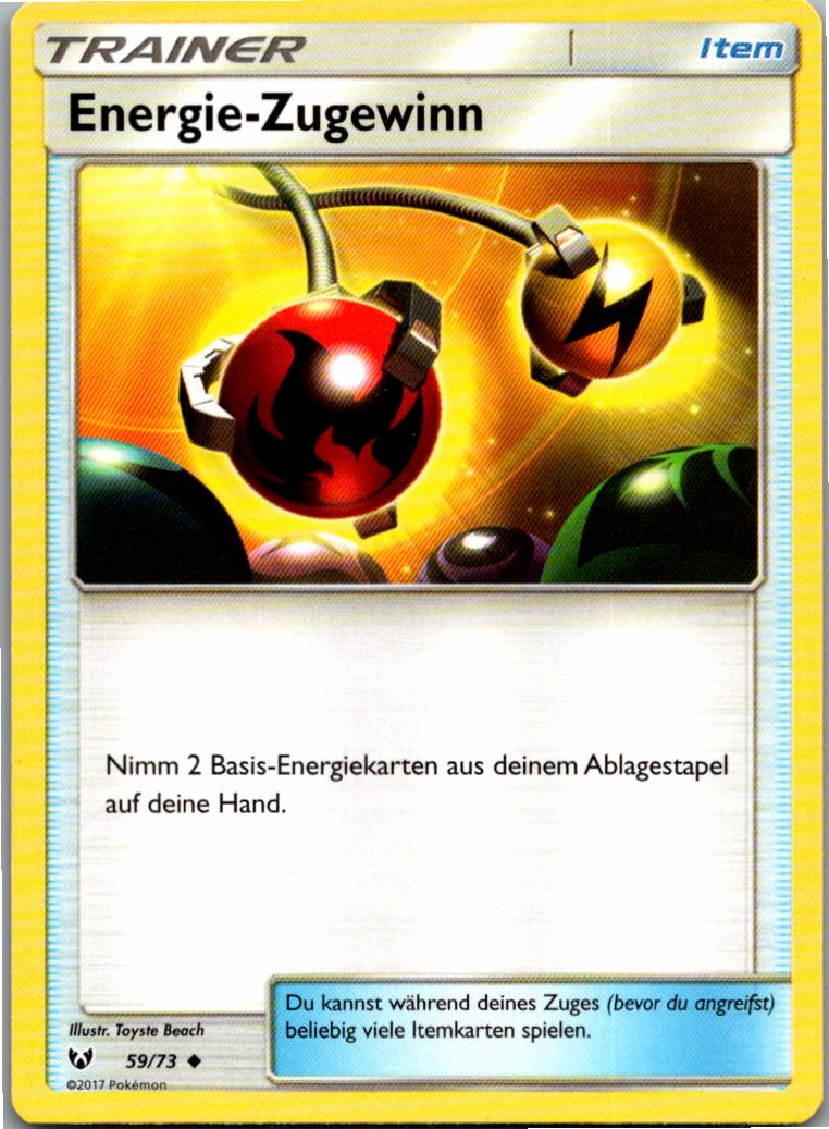 Energie-Zugewinn 59/73 Schimmernde Legenden – Vorderseite