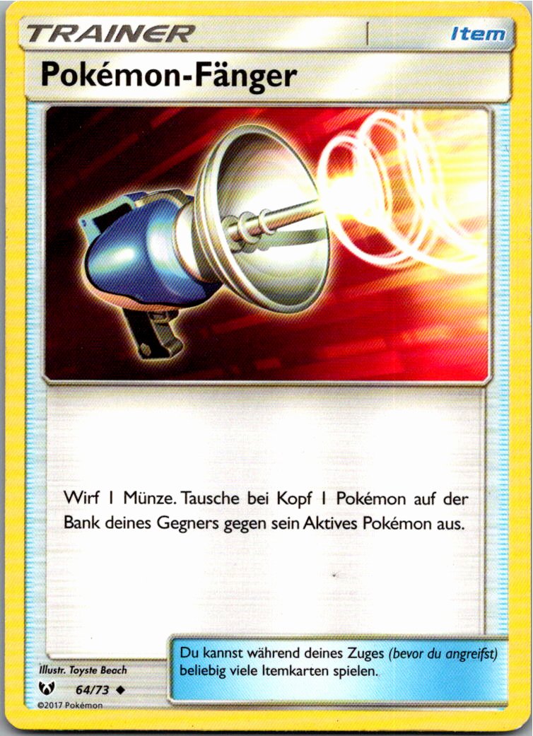 Pokémon-Fänger 64/73 Schimmernde Legenden – Vorderseite