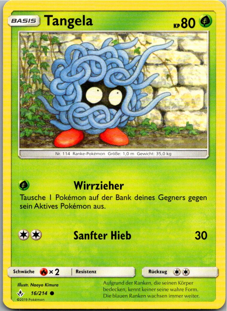 Tangela 16/214 Kräfte im Einklang – Vorderseite