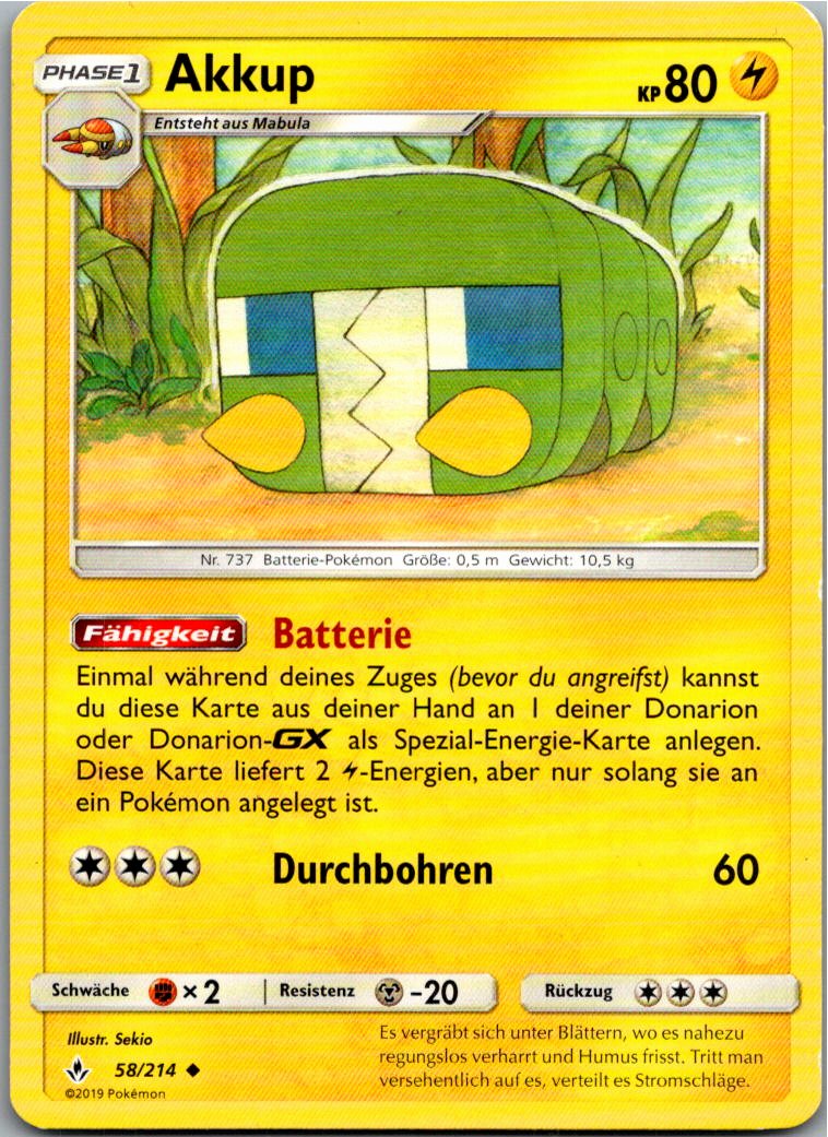 Akkup 58/214 Kräfte im Einklang – Vorderseite