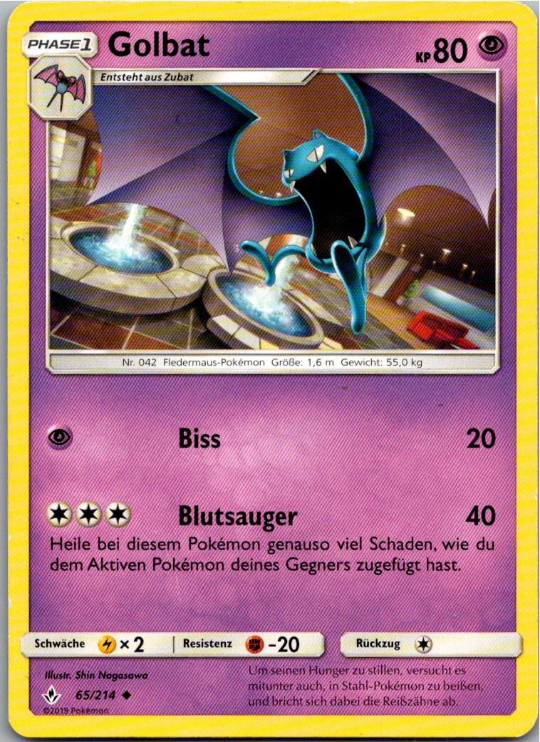 Golbat 65/214 Kräfte im Einklang – Vorderseite
