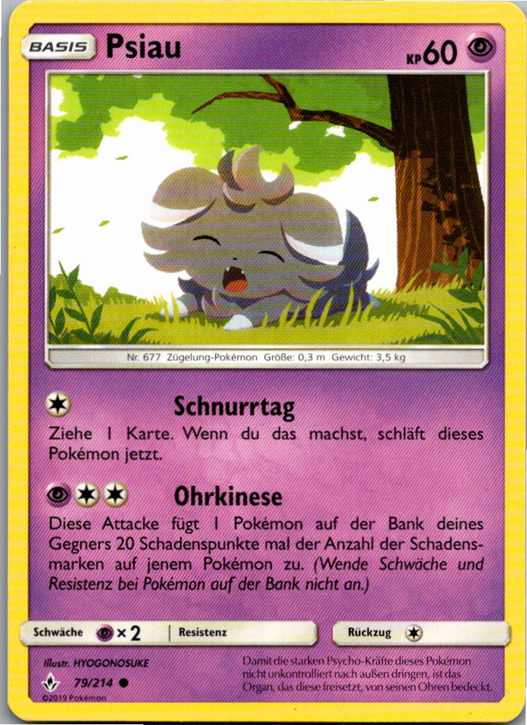 Psiau 79/214 Kräfte im Einklang – Vorderseite