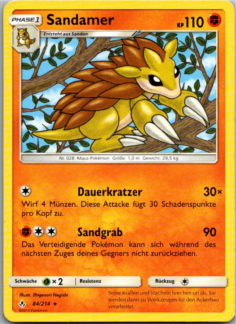 Sandamer 84/214 Kräfte im Einklang – Vorderseite