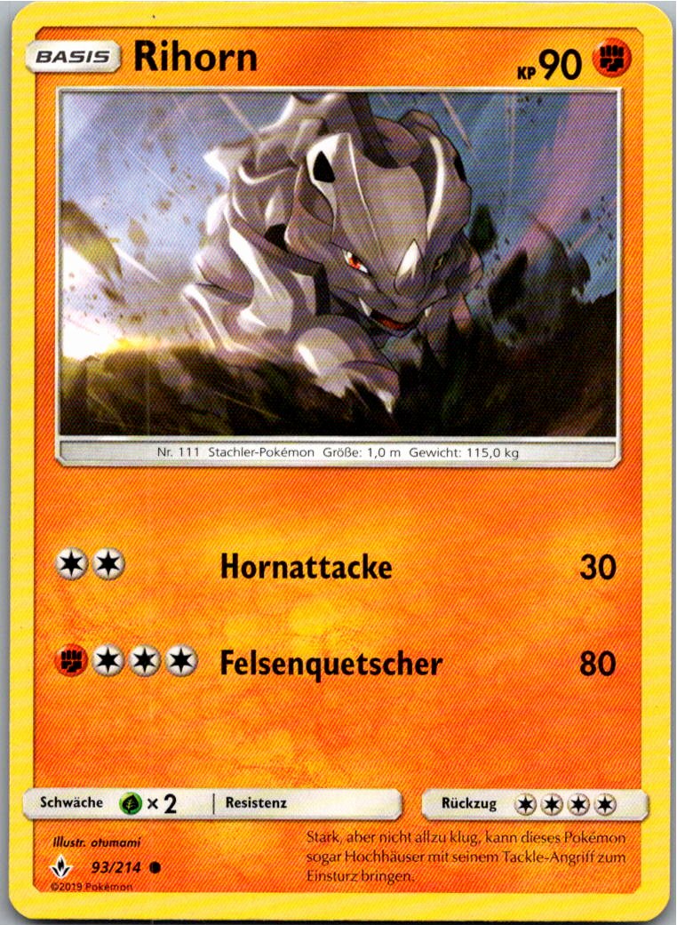 Rihorn 93/214 Kräfte im Einklang – Vorderseite