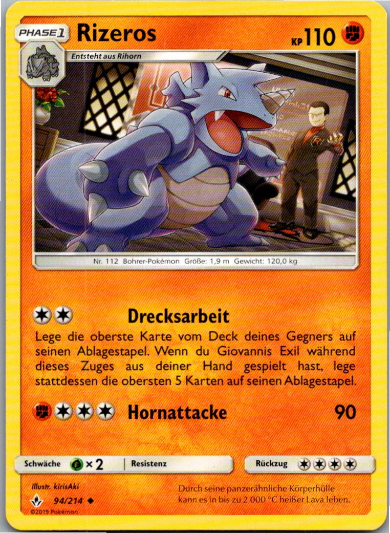 Rizeros 94/214 Kräfte im Einklang – Vorderseite